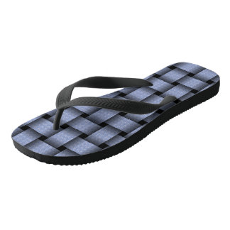 Chanclas Tejido de la cesta azul cielo