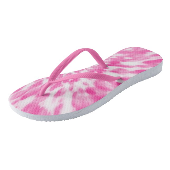 Chanclas Tejido rosa y blanco (Angular)