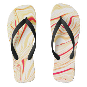 Chanclas Tela ondulada con tonos beige claro, curva rosa ro