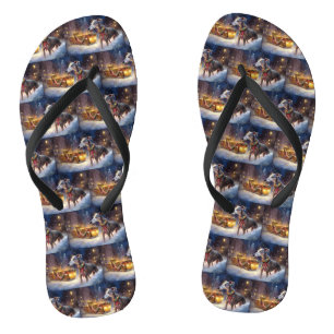 Chanclas Temporada Festiva de Navidad de Greyhound