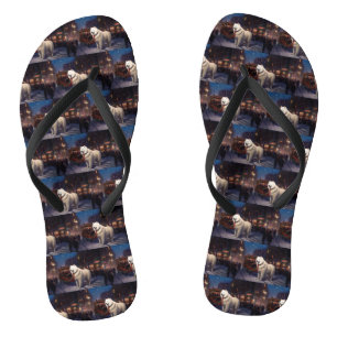 Chanclas Temporada Festiva de Navidad Samoyedo