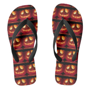 Chanclas Temporada sonriente de calabaza Halloween