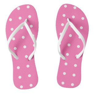 Chanclas Tendencia de puntos blancos de diseño rústico de p