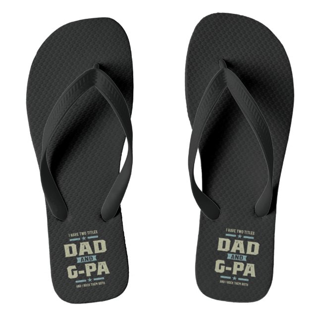Chanclas Tengo Dos Títulos Papá y Abuelo (Plantilla)