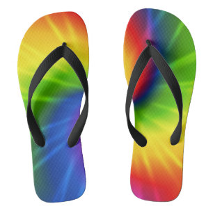 Chanclas Teñido anudado del arco iris