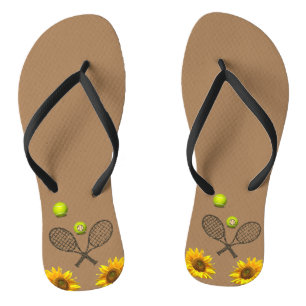 Chanclas Tenis Sunflower Flip Flops