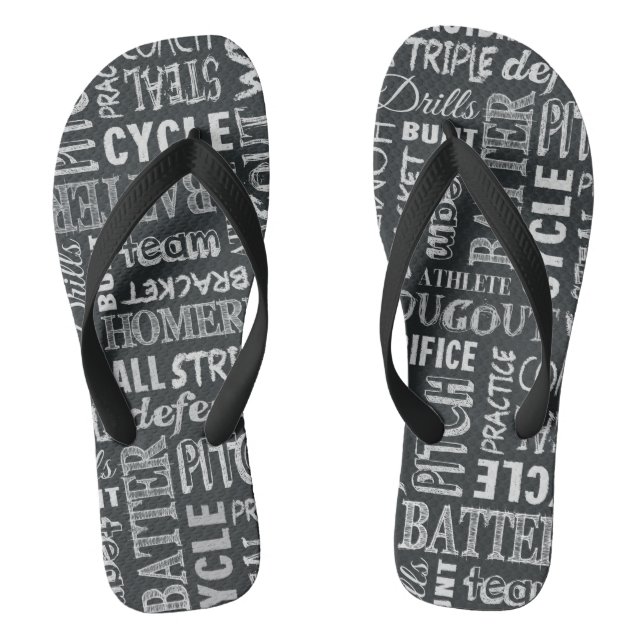 Chanclas Términos de Pizarra de Béisbol (Plantilla)
