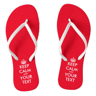 Chanclas Ternera roja linda personalizada Conservar las san