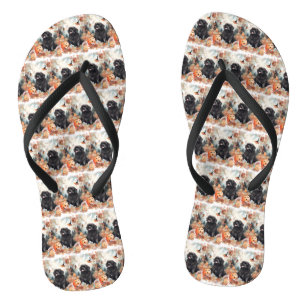 Chanclas Terranova de Halloween con calabazas aterradoras