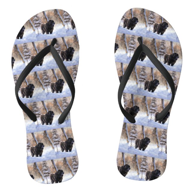 Chanclas Terranova deja que nieve Navidades (Plantilla)