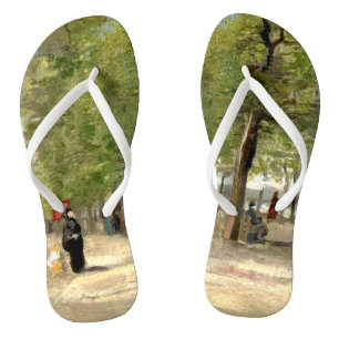 Chanclas Terraza en los jardines de Luxemburgo (1886) Arte 