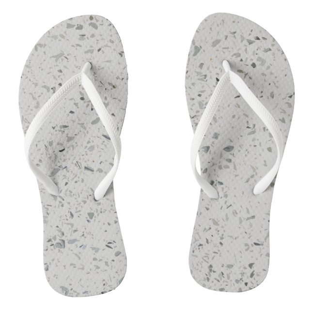Chanclas Terrazzo Beach Pebbles Textura Flip Flops (Plantilla)