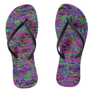 Chanclas Textura abstracta multicolor vibrante