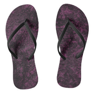 Chanclas Textura de cuero de Borgoña