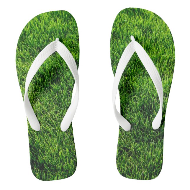 Chanclas Textura de hierba verde de un campo de fútbol (Plantilla)