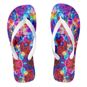 Chanclas Textura de joyería abstracta de color