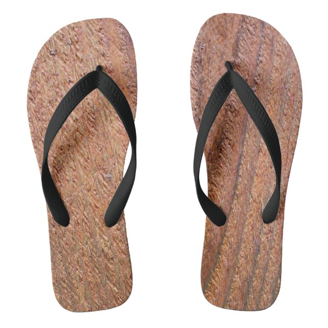 Chanclas Textura de madera (Plantilla)