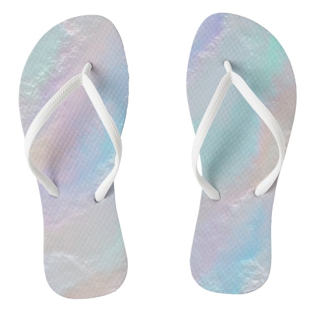 Chanclas Textura del arco iris abstracta (Plantilla)