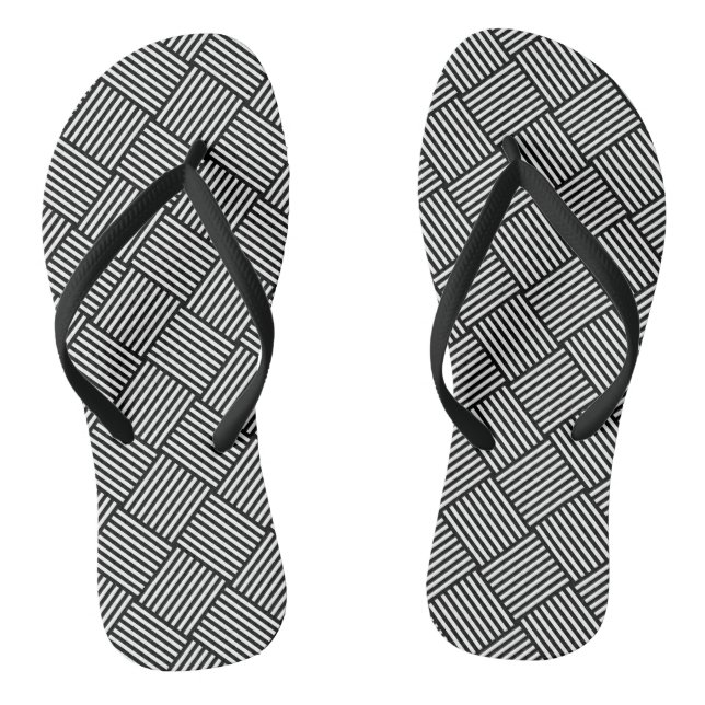 Chanclas Textura geométrica controlada (Plantilla)