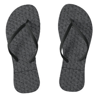 Chanclas The "Sardinian Script" Designer Flip Flops