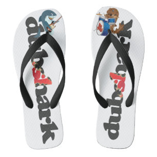 Chanclas Tiburón Dub Grande Blanco y Flip Flops de Wobbegon