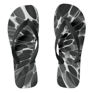Chanclas Tie-dye negro y blanco