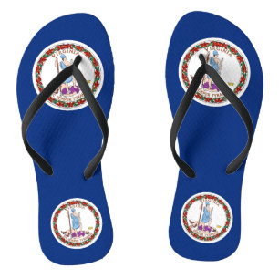 Chanclas Tirantes ajustados para adultos con la bandera de 