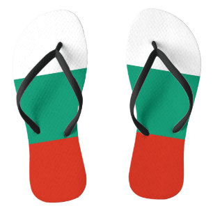 Chanclas Tirantes delgados para adultos con bandera de Bulg