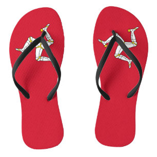 Chanclas Tirantes delgados para adultos con bandera de la I