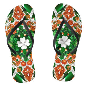 Chanclas Tirantes delgados para adultos con colores irlande