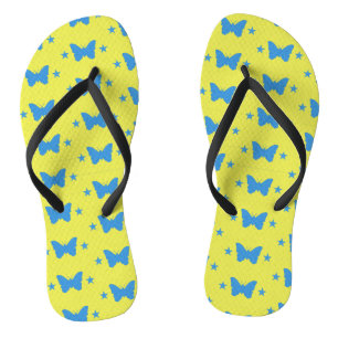 Chanclas Tirantes delgados para adultos con la bandera de B