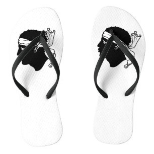 Chanclas Tirantes delgados para adultos con la bandera de C