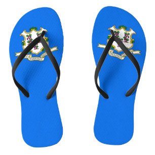 Chanclas Tirantes delgados para adultos con la bandera de C