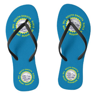 Chanclas Tirantes delgados para adultos con la bandera de D