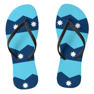 Chanclas Tirantes delgados para adultos con la bandera de M