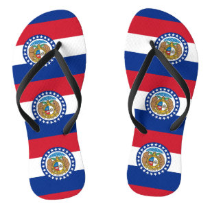 Chanclas Tirantes delgados para adultos con la bandera de M