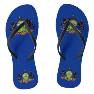 Chanclas Tirantes delgados para adultos con la bandera de P