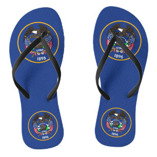 Chanclas Tirantes delgados para adultos con la bandera de U