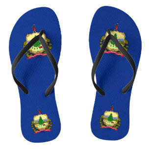 Chanclas Tirantes delgados para adultos con la bandera de V