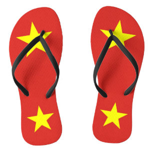 Chanclas Tirantes delgados para adultos con la bandera de V
