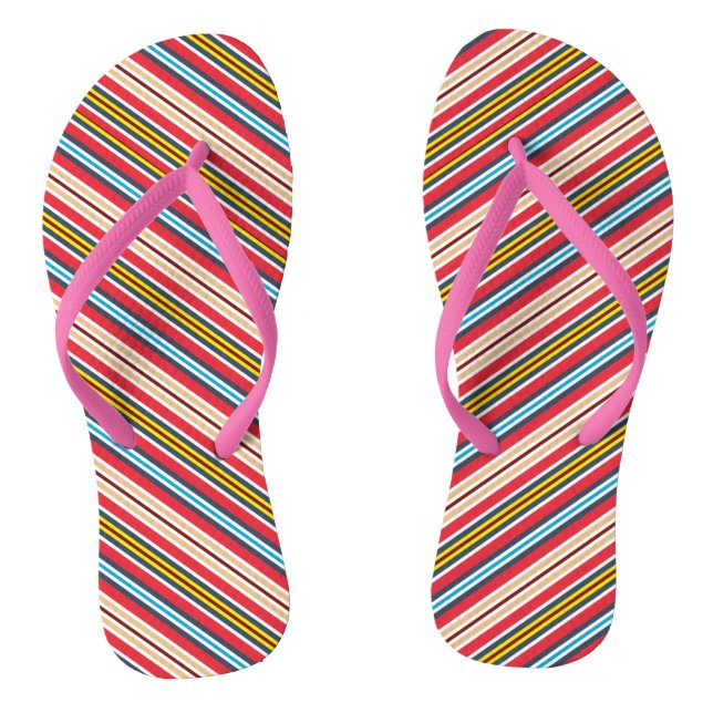Chanclas Tiras de plástico multicolor Patrón-57666 (Plantilla)