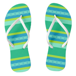 Chanclas Tiras de toldo de mediados de siglo - verde jade