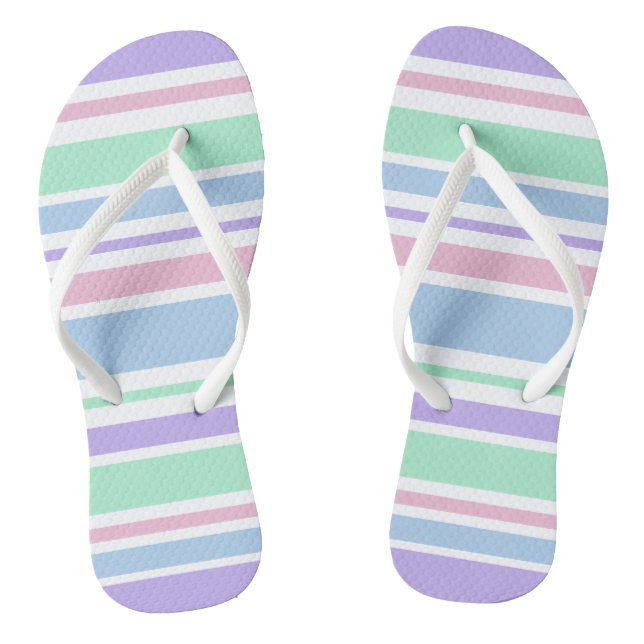 Chanclas Tiras Pastel Flip Flops (Plantilla)
