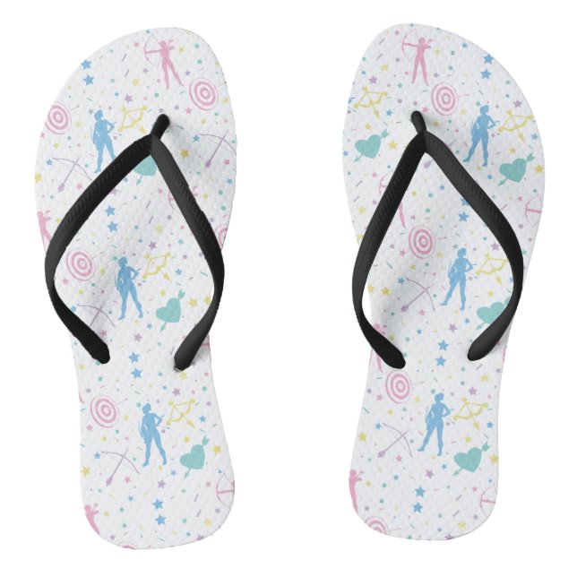 Chanclas Tiro con arco femenino: arco de arquero y flecha (Plantilla)