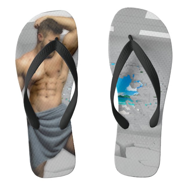 Chanclas Toalla de hombre de SlipperyJoe's rota pared de la (Plantilla)