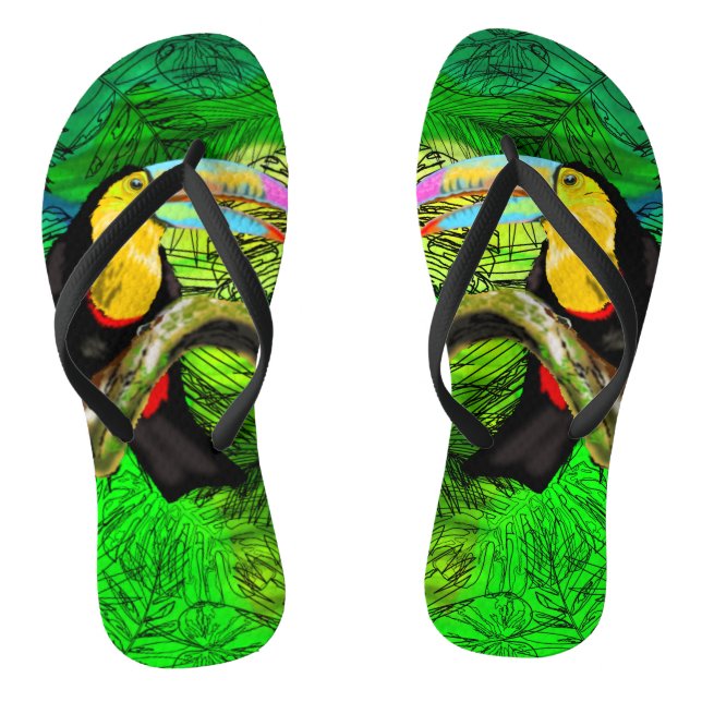 Chanclas Toco de Flip Flops de pájaro (Plantilla)
