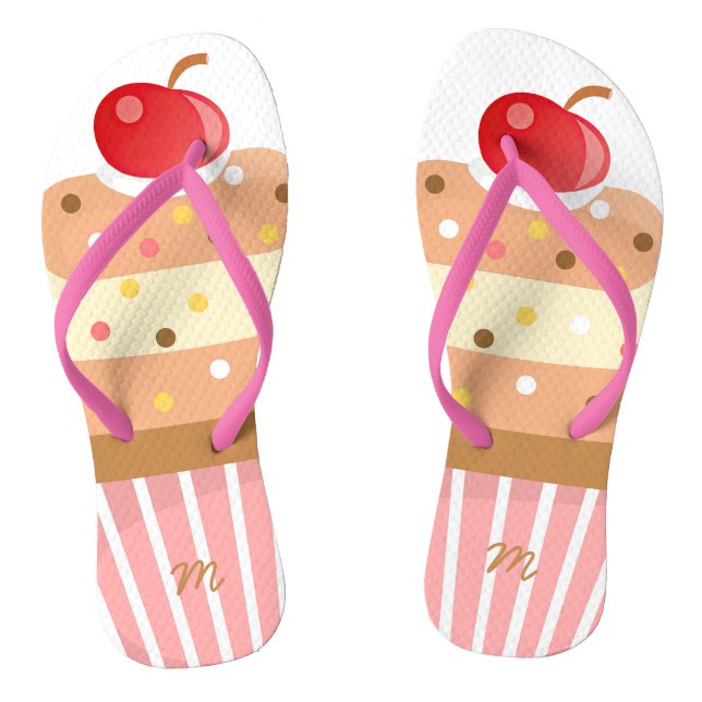 Chanclas Tongs Cup cake  (Plantilla)