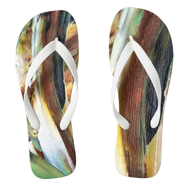 Chanclas Tongs -Uniques au monde -En vacances, sur la plage (Plantilla)