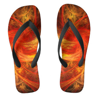 Chanclas Tormenta de Fuego Arte Abstracto Moderno Energía R