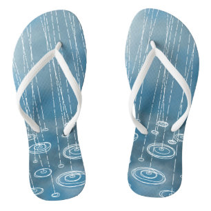 Chanclas Tormenta de lluvia azul